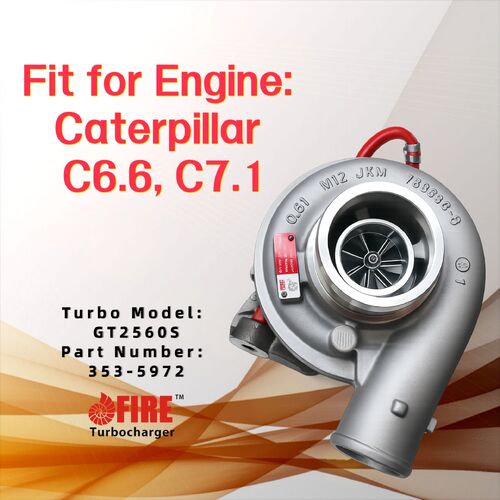 Latest company news about New Product Launch | FIRE TURBO Factory Releases Replacement Turbocharger GT2560S (Part No.: 353-5972) for Caterpillar 320E/323E Excavators